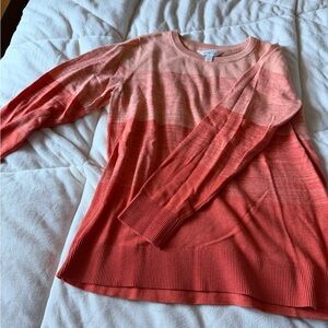 Striped Ombre Pink Sweater